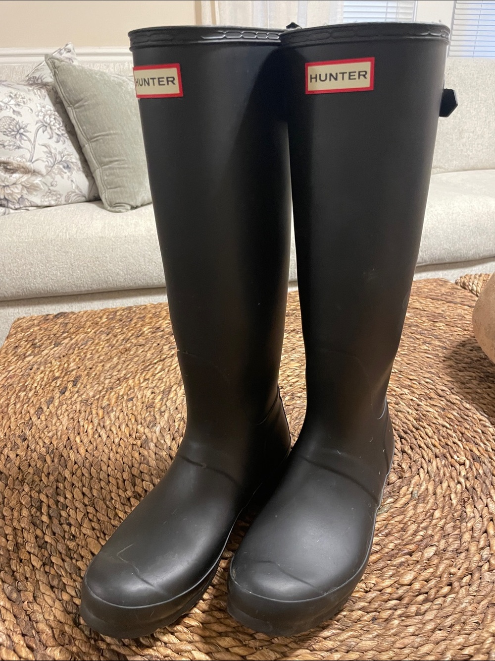 Hunter Matte Black Tall Women's Rain Boots